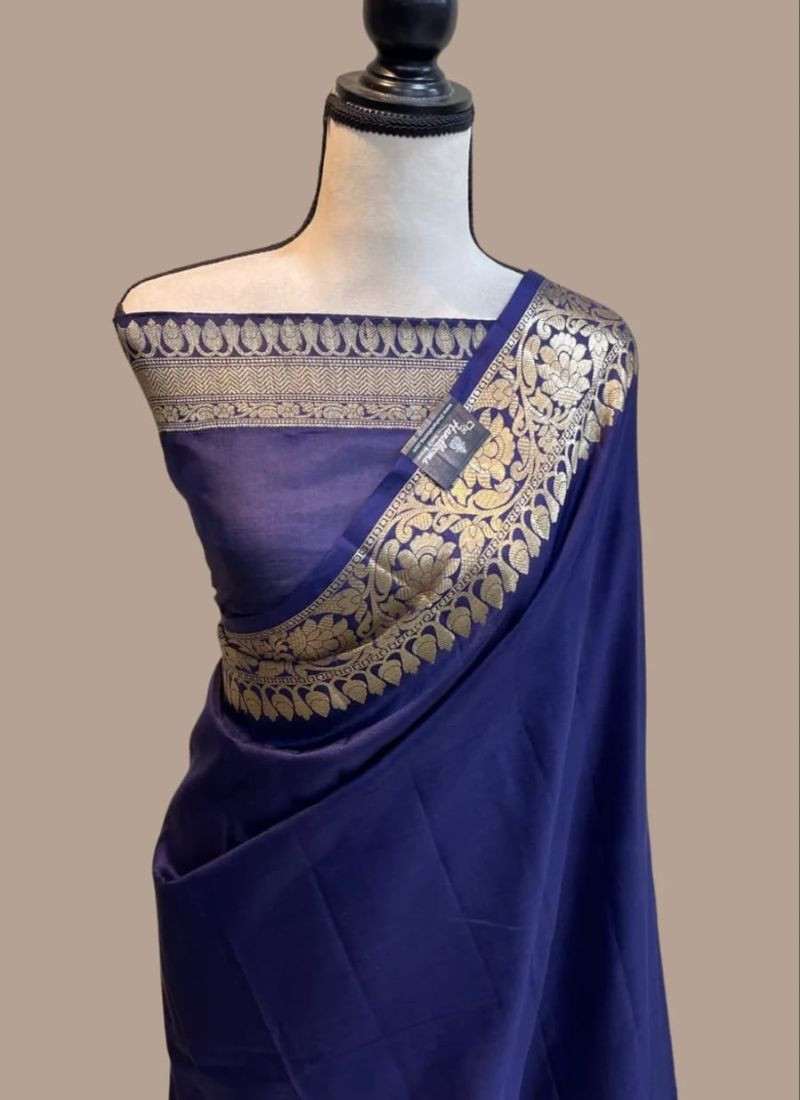 Banarasi Silk Saree in Blue