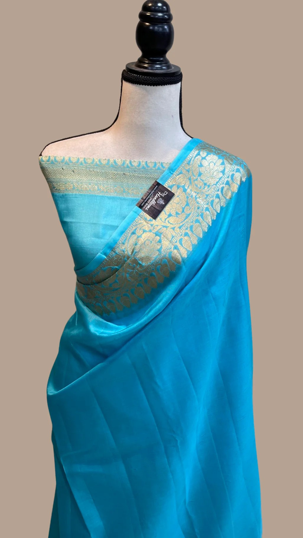 Banarasi Silk Saree in Sky Blue