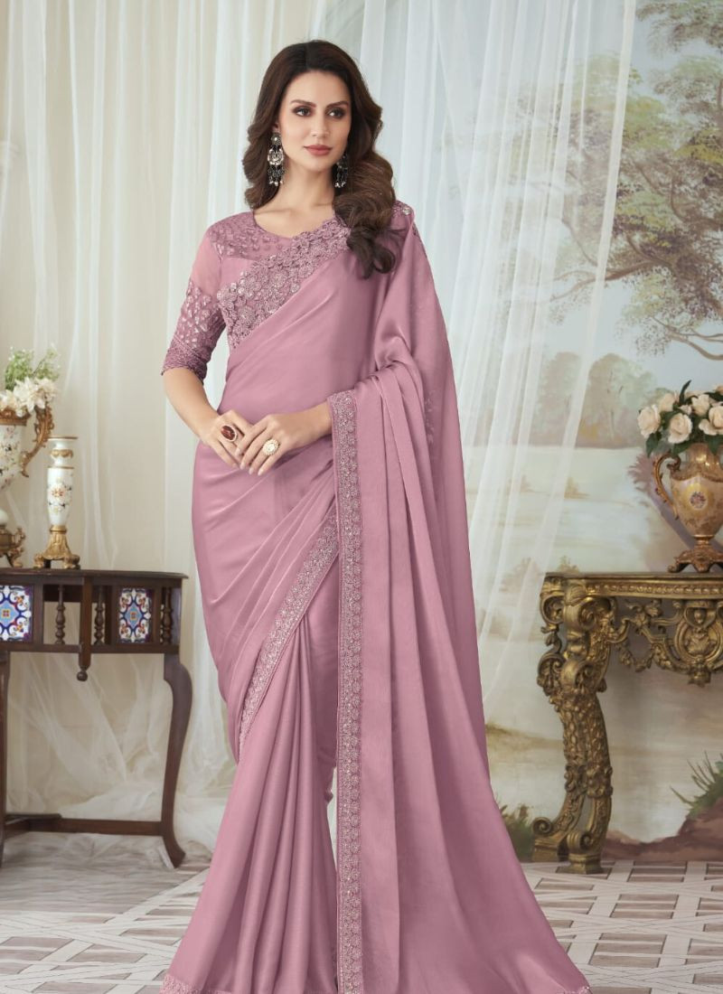 Glorious Silk Saree in Pink