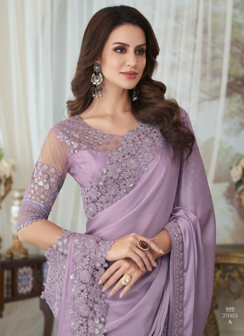 Glorious Silk Saree in Purple