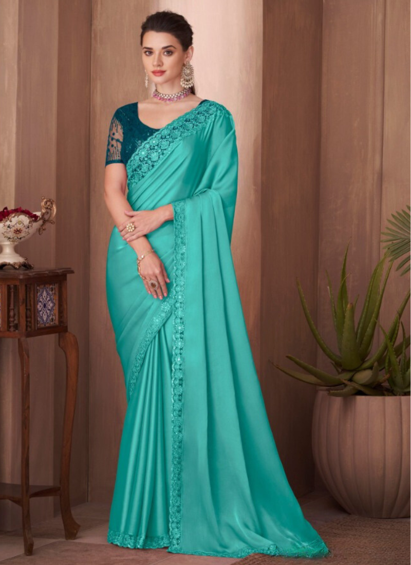 Beautiful Karishma Silk Saree In Blue